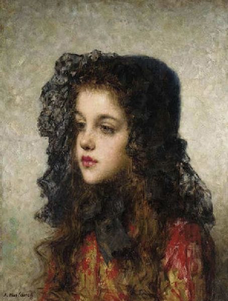 Artwork Title: Little Girl with Veil