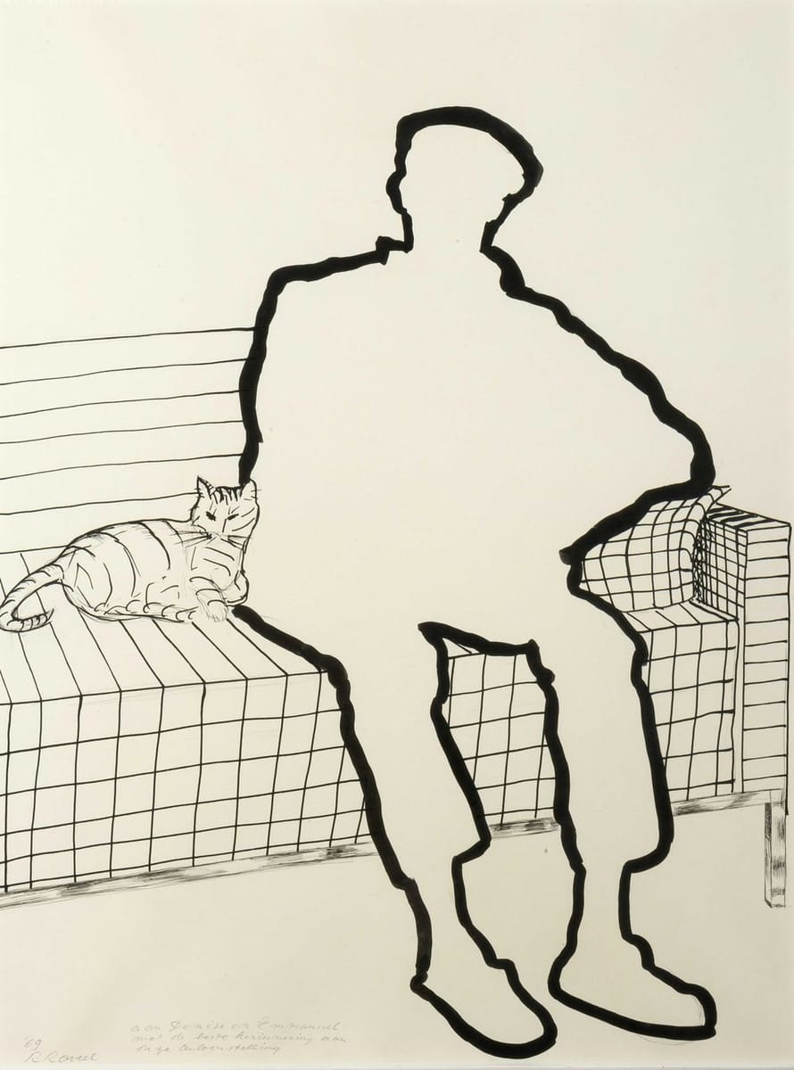 Artwork Title: In the corner of the sofa (In de hoek van de canapé)