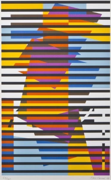 Artwork Title: Striped Composition