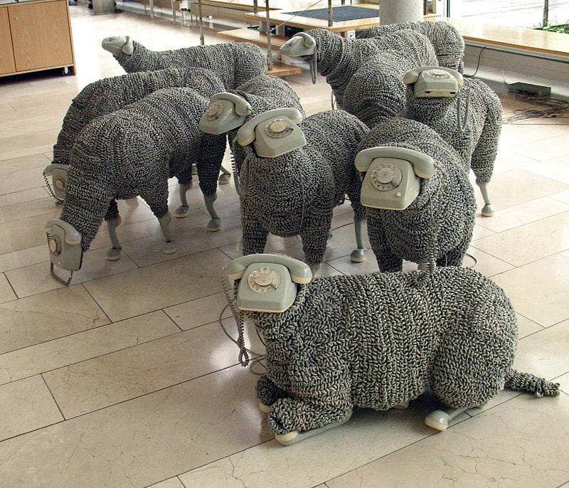 Artwork Title: Telephone Sheep