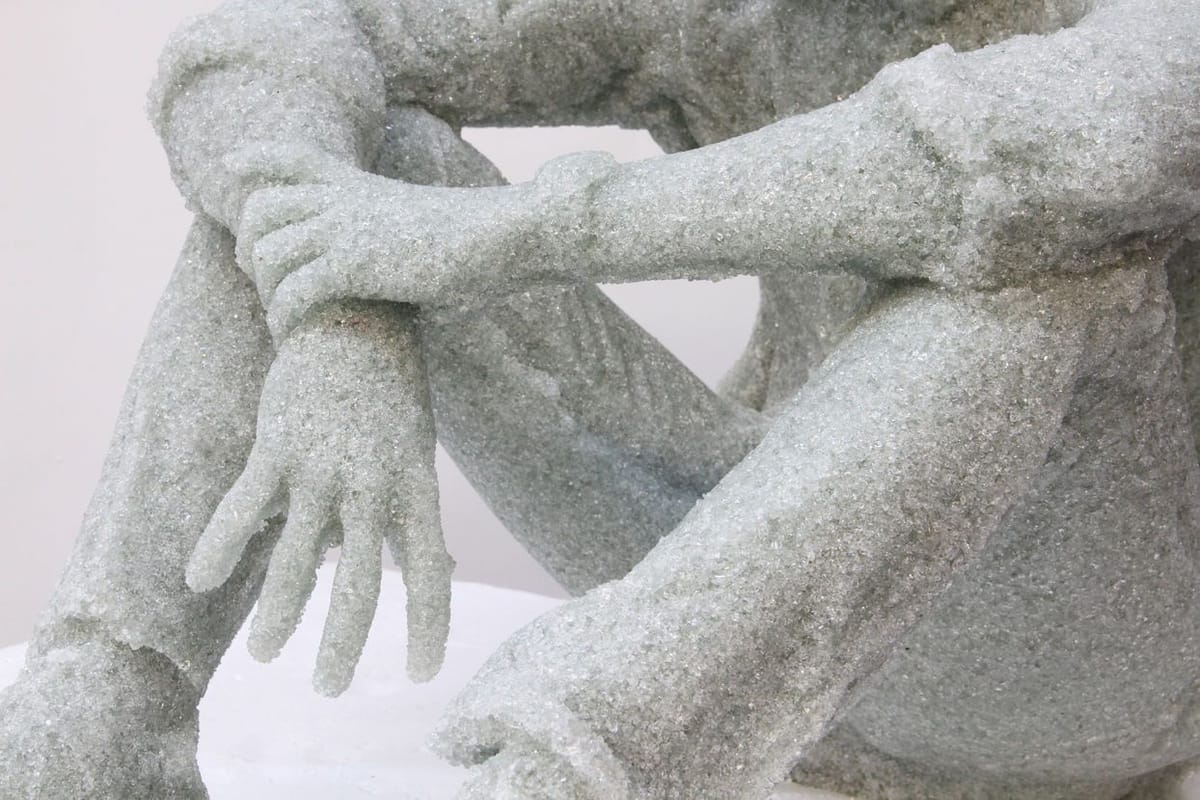 Artwork Title: Thinking Glass Figure