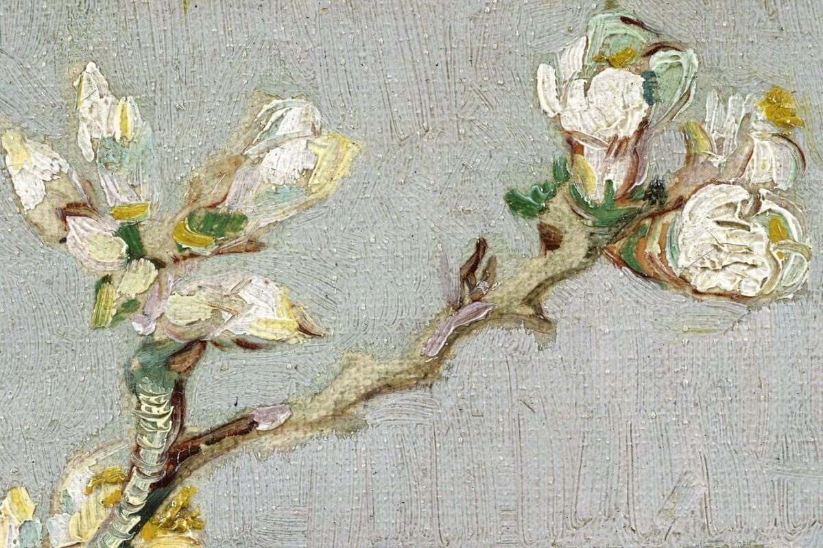 Artwork Title: Blossoming Almond Branch in a Glass
