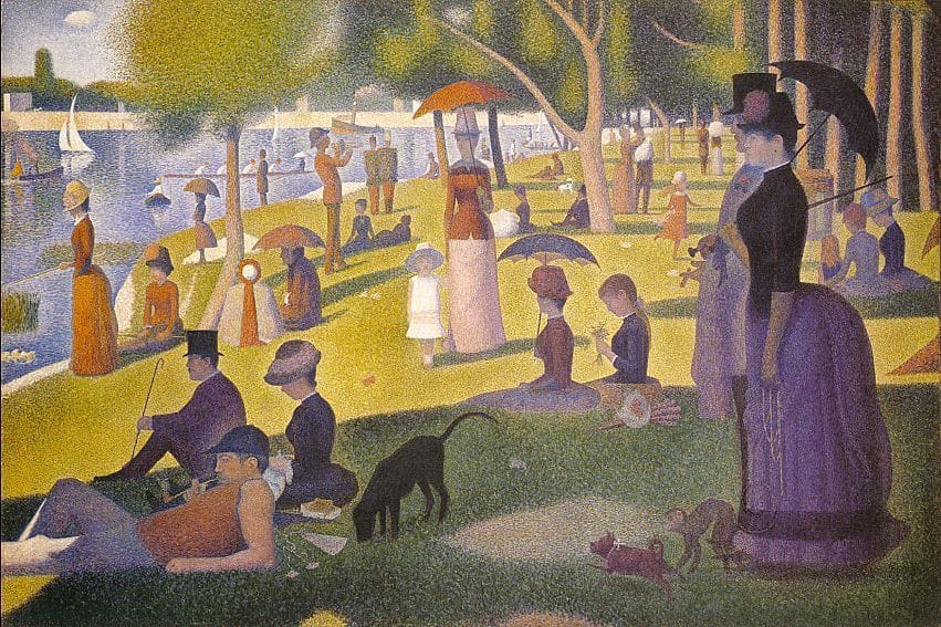 Artwork Title: Un Dimanche Après-midi à L'île De La Grande Jatte