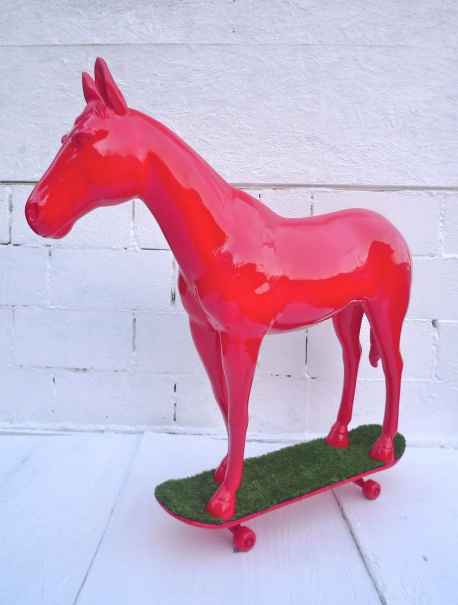 Artwork Title: Horse On Skateboard
