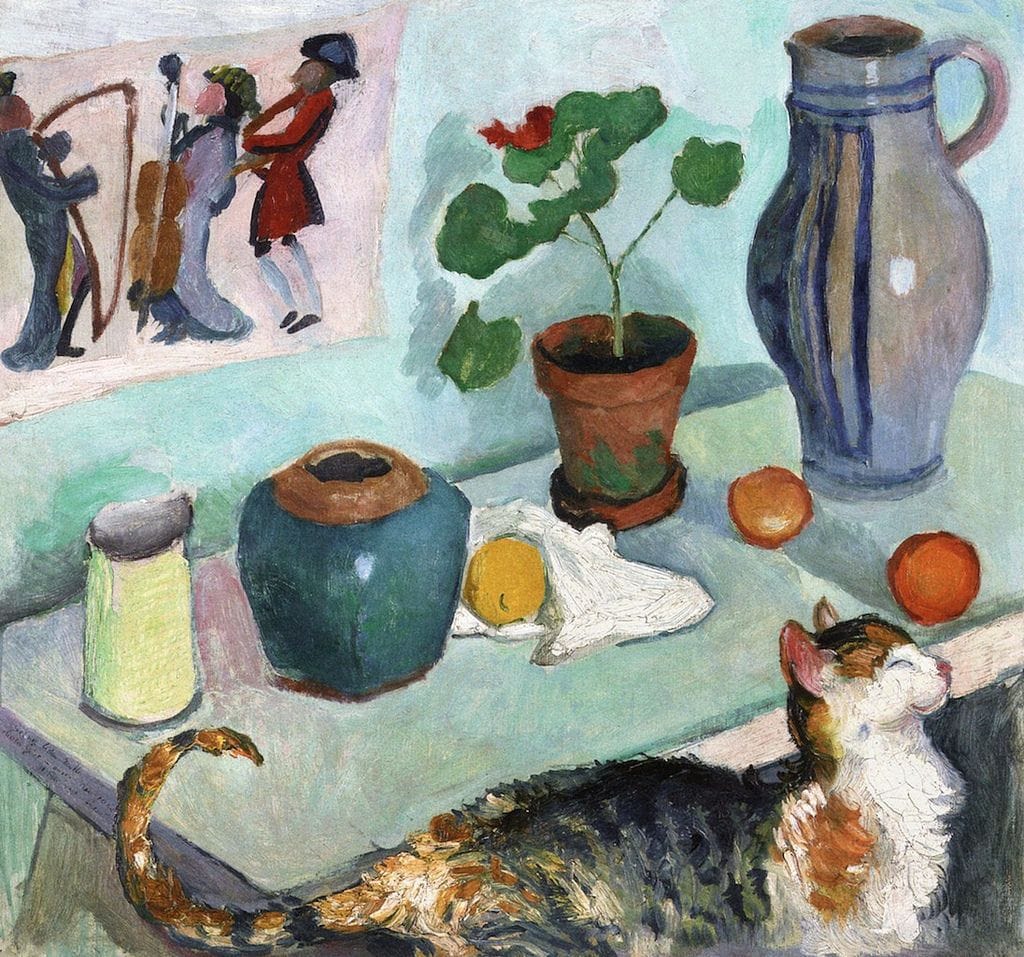 Artwork Title: The Spirit of the House: Still Life with Cat