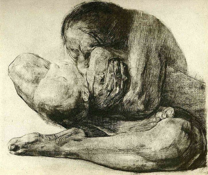 Artwork Title: Frau mit totem Kind (Woman With Dead Child)