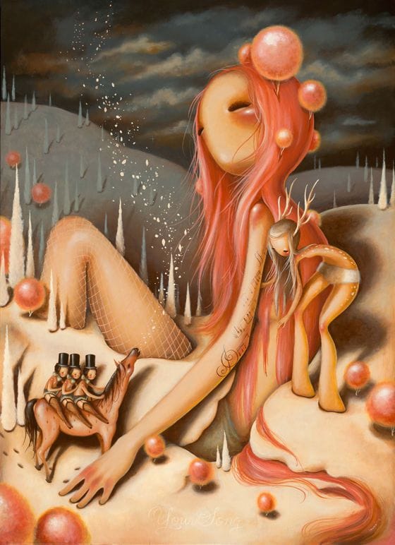 Artwork Title: She Wears The Trees In Her Hair And The Clouds In Her Eyes