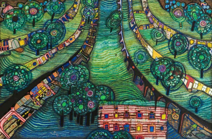 Artwork Title: Green Town