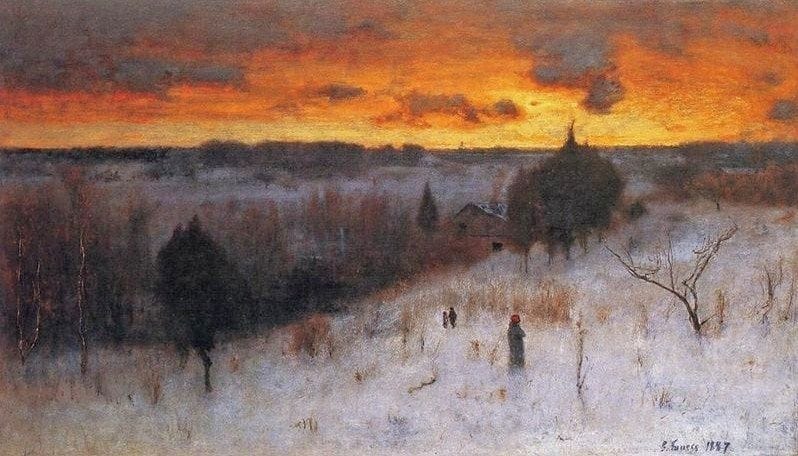 Artwork Title: Winter Evening
