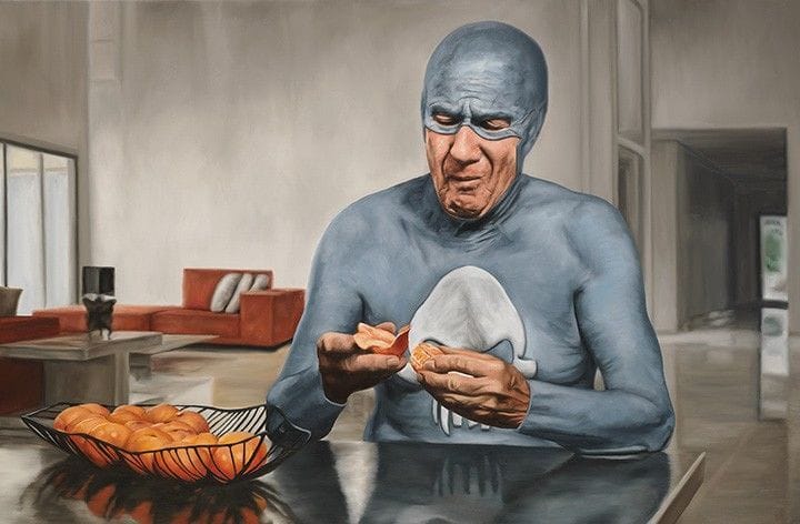 Artwork Title: Aging Superhero