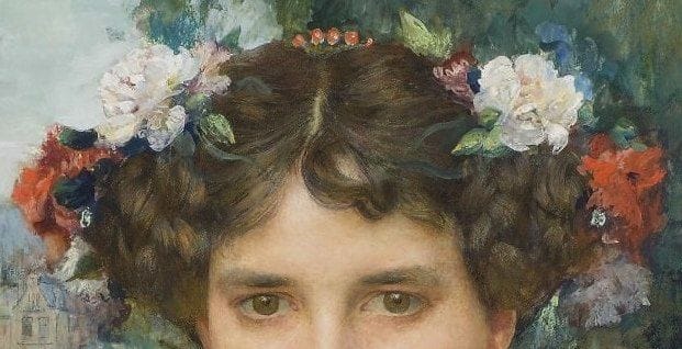 Artwork Title: Young lady with a book