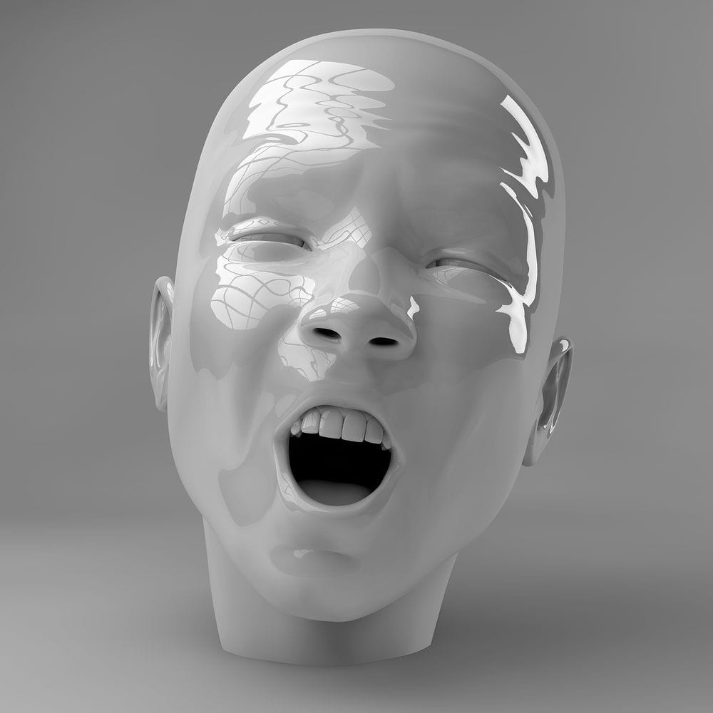 Artwork Title: Eternal Heads. Game of expressions. #1/5