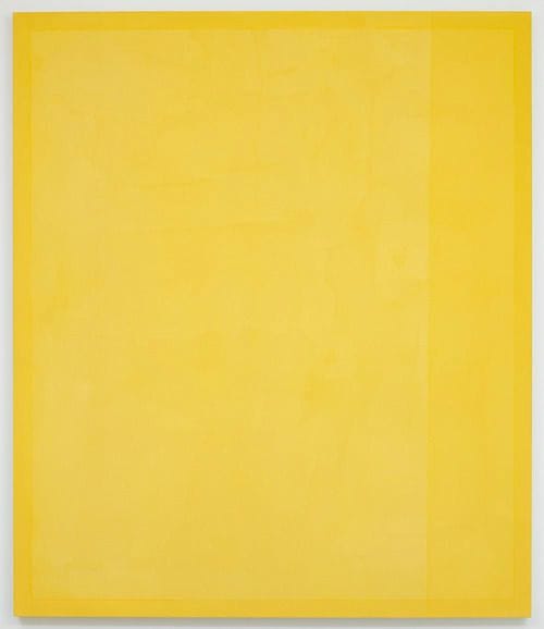 Artwork Title: Mounted Baffle with Four Yellows