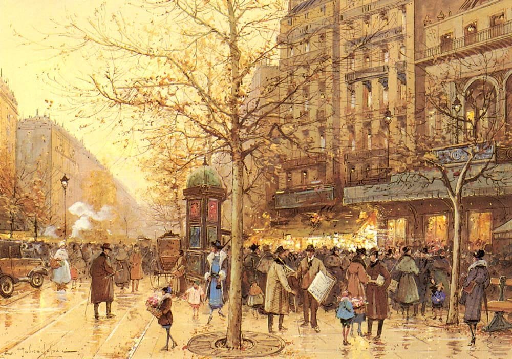 Artwork Title: A Paris Street Scene