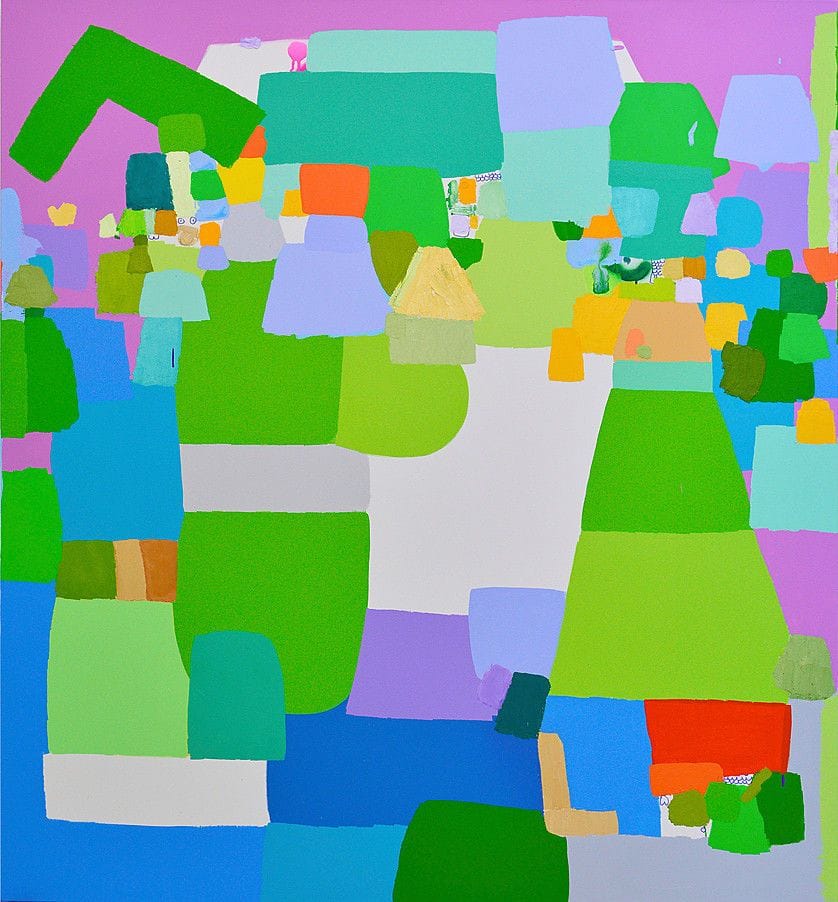 Artwork Title: Landscape with Pyramids (Paisaje con pirámides)