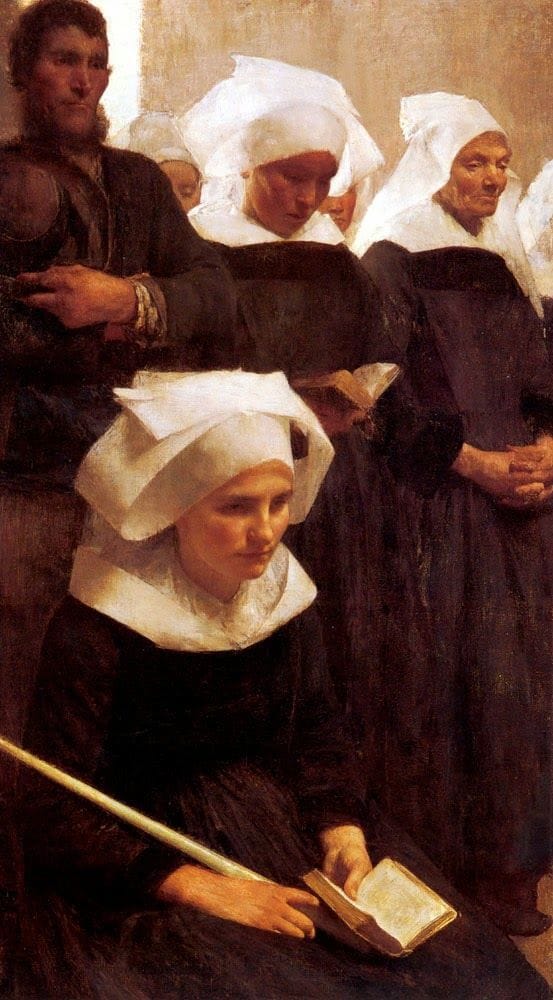 Artwork Title: Bretons Praying