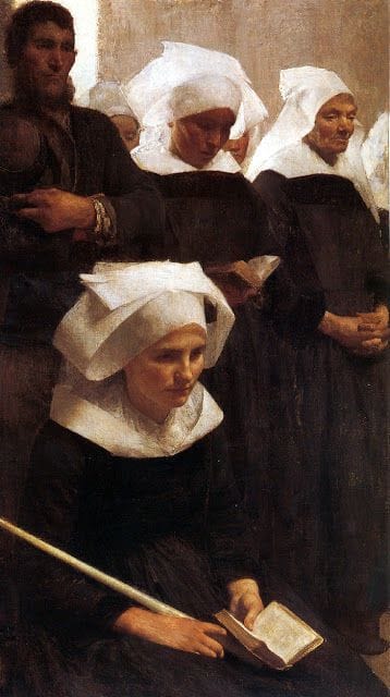 Artwork Title: Bretons Praying