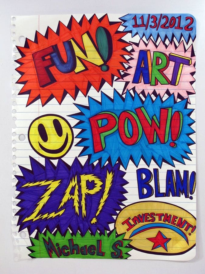 Artwork Title: Explosion Drawing
