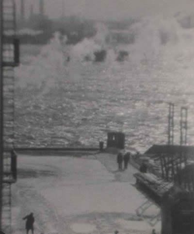 Artwork Title: Snow-Covered Dock, New York