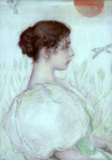 Artwork Title: Head of a Young Girl