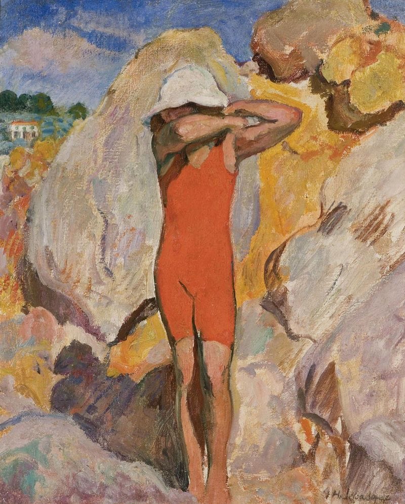 Artwork Title: Child in red tights