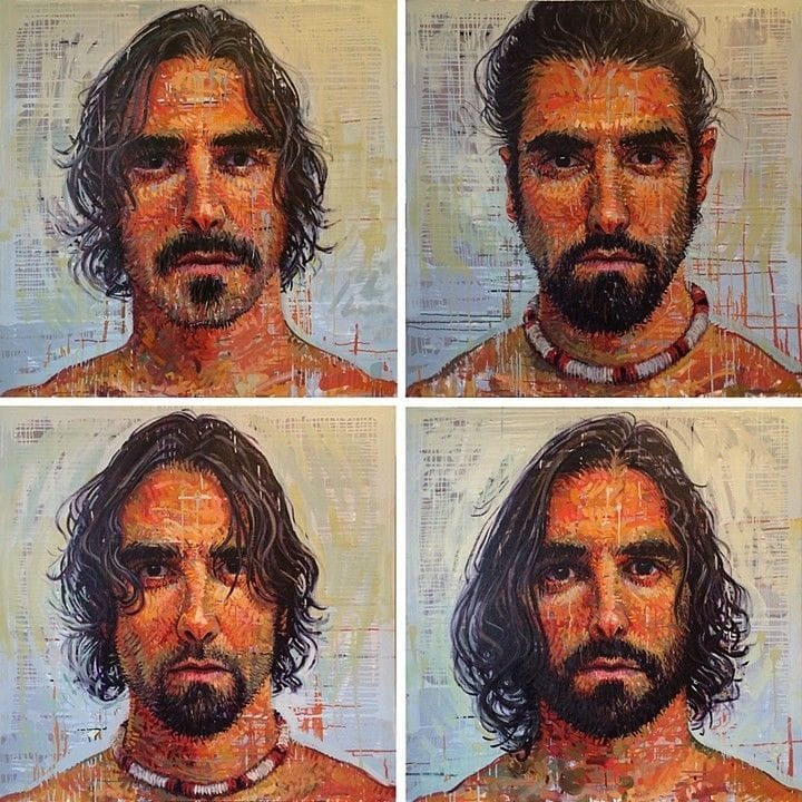 Artwork Title: Eloy con una Barba de Tres Mosqueteros