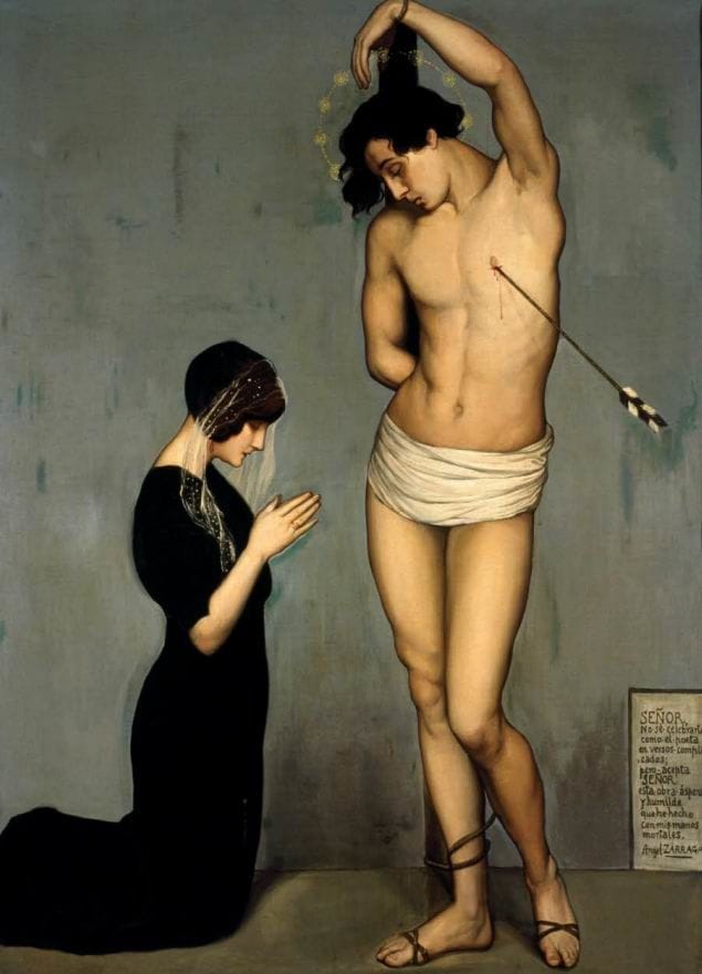 Artwork Title: Ex-voto, Martirio de San Sebastián