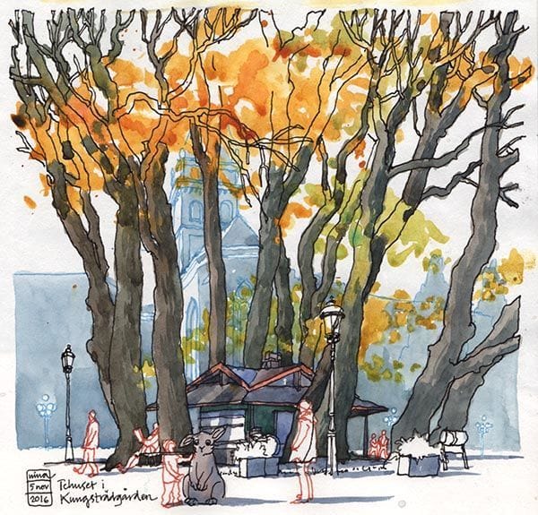 Artwork Title: Tehuset, Kungsträdgården