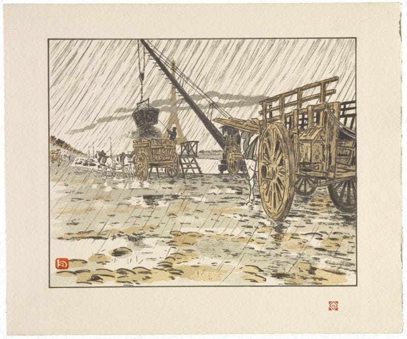 Artwork Title: Du Quai de Passy, par la pluie