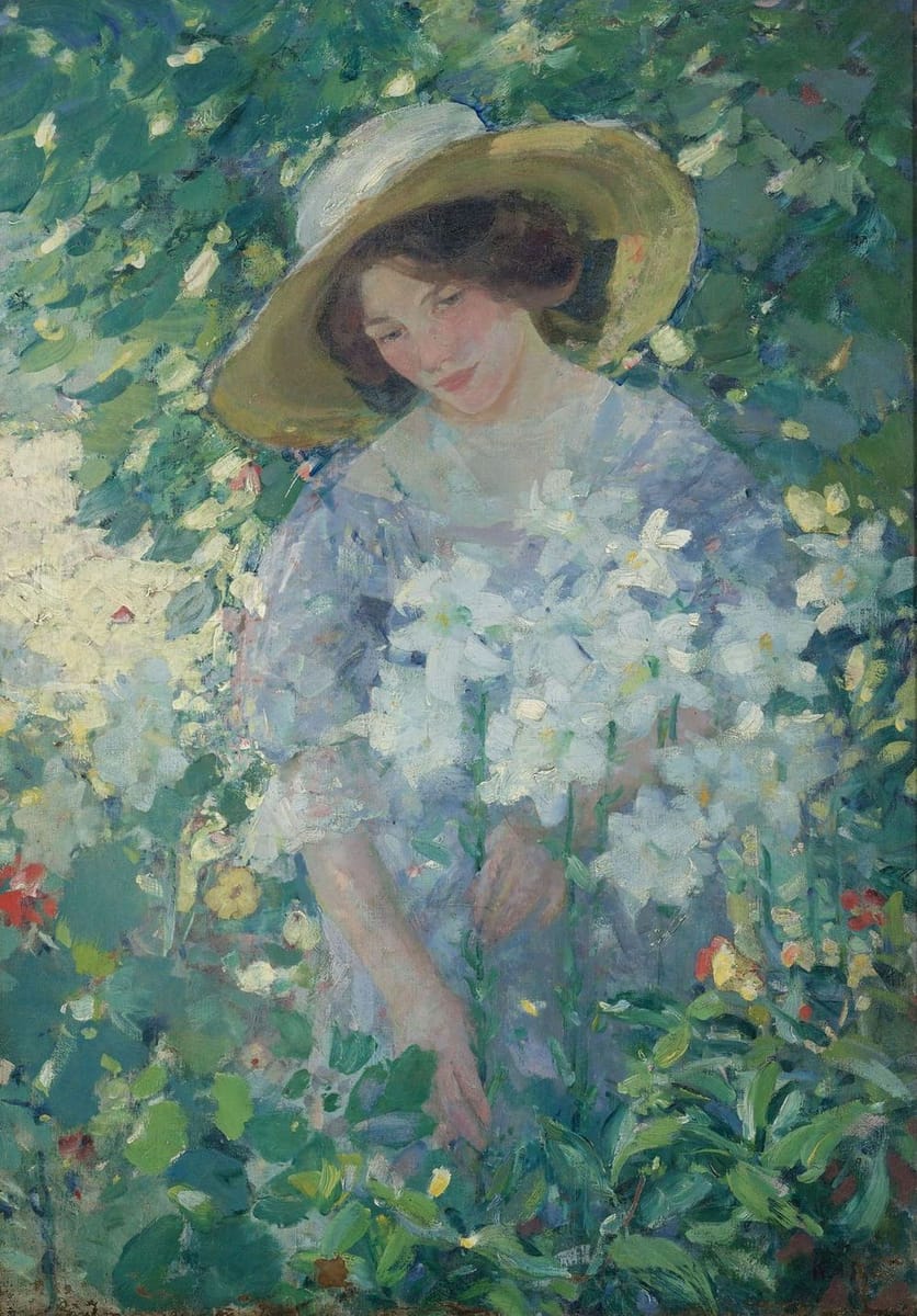 Artwork Title: Gathering Flowers