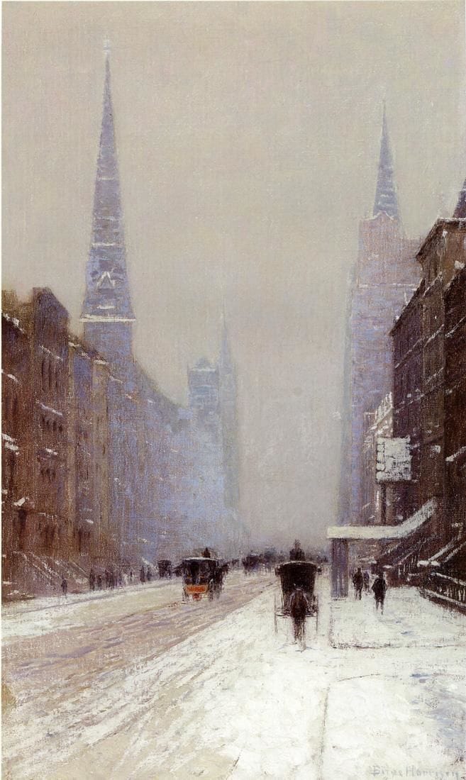Artwork Title: Fifth Avenue in Winter