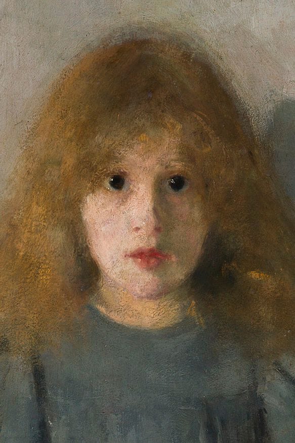 Artwork Title: Dziewczynka z chryzantemami (Girl with Chrysanthemums)