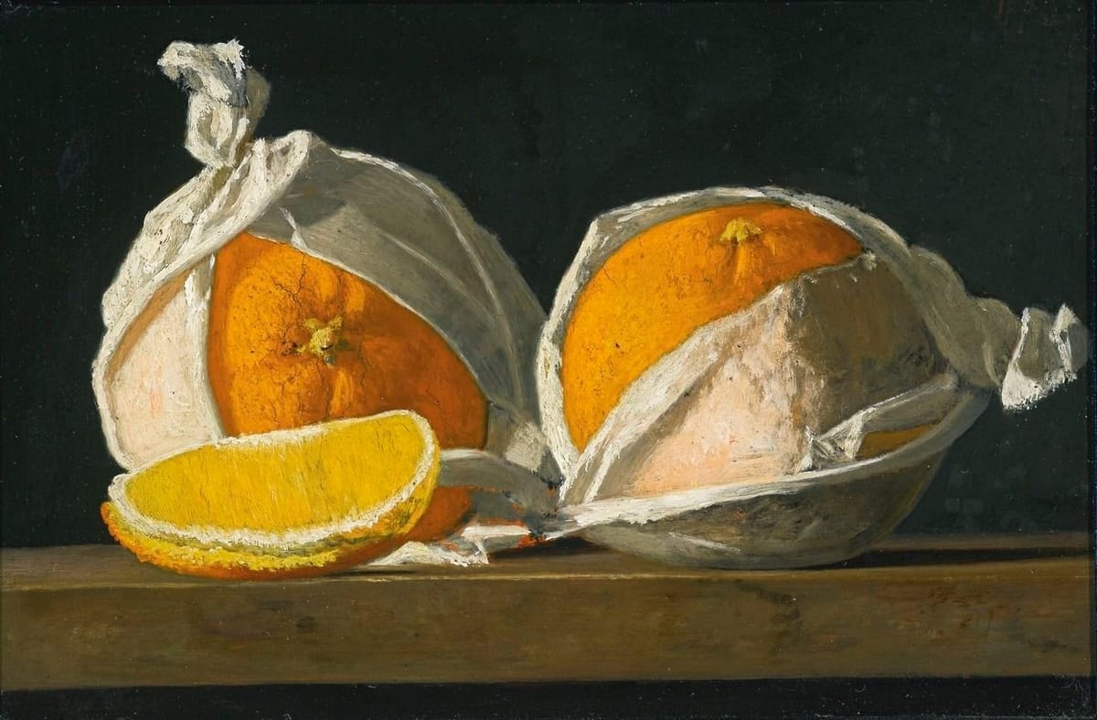 Artwork Title: Oranges Wrapped