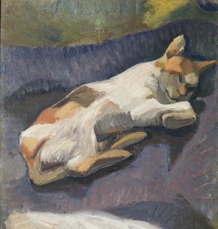 Artwork Title: Liggande Katt/ Lying Cat