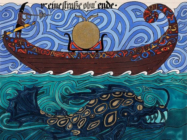 Artwork Title: Illustration from The Red Book by C. G. Jung, page 55
