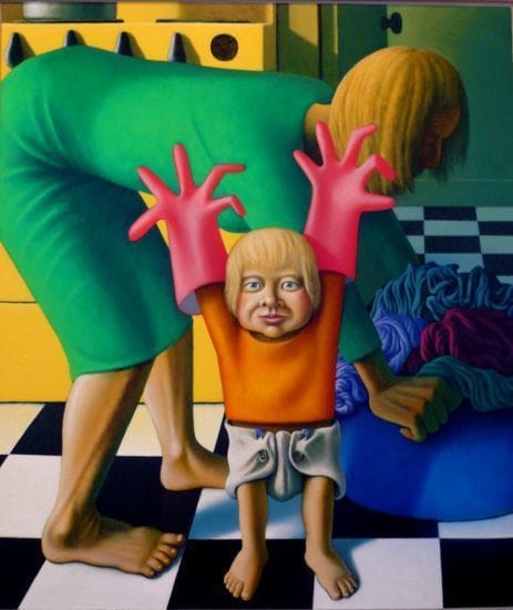 Artwork Title: Sarah With Pink Gloves