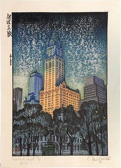 Artwork Title: Travels with the Master: New York (Sunset to Night)