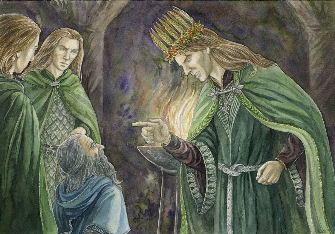 Artwork Title: Thorin and Thranduil