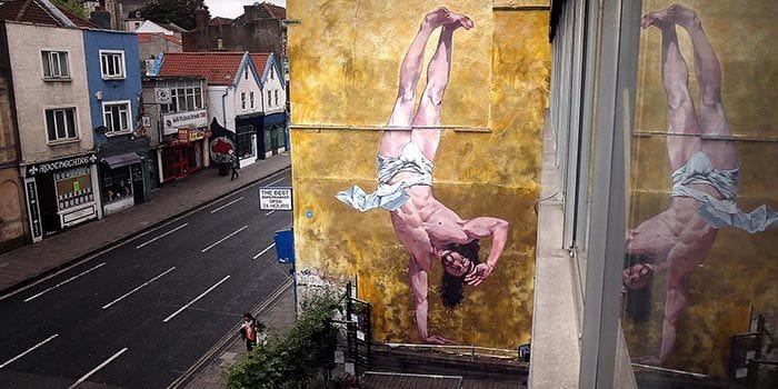 Artwork Title: Jesus Breakdancing Mural in Bristol