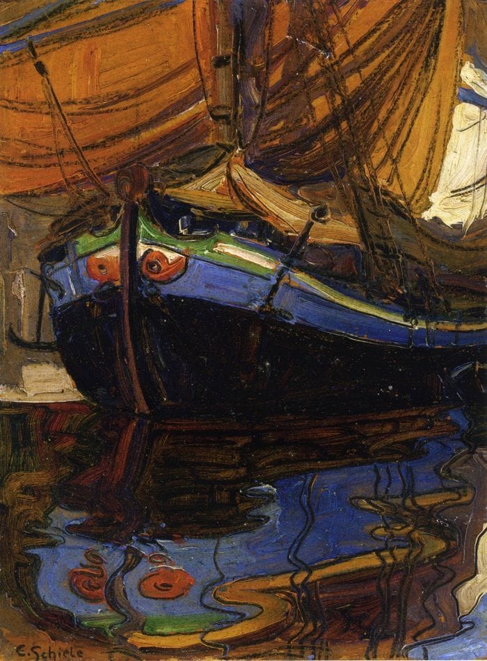 Artwork Title: Sailing Boat with Reflection in the Water