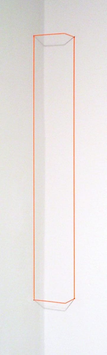 Artwork Title: Orange Day-glo Corner Piece