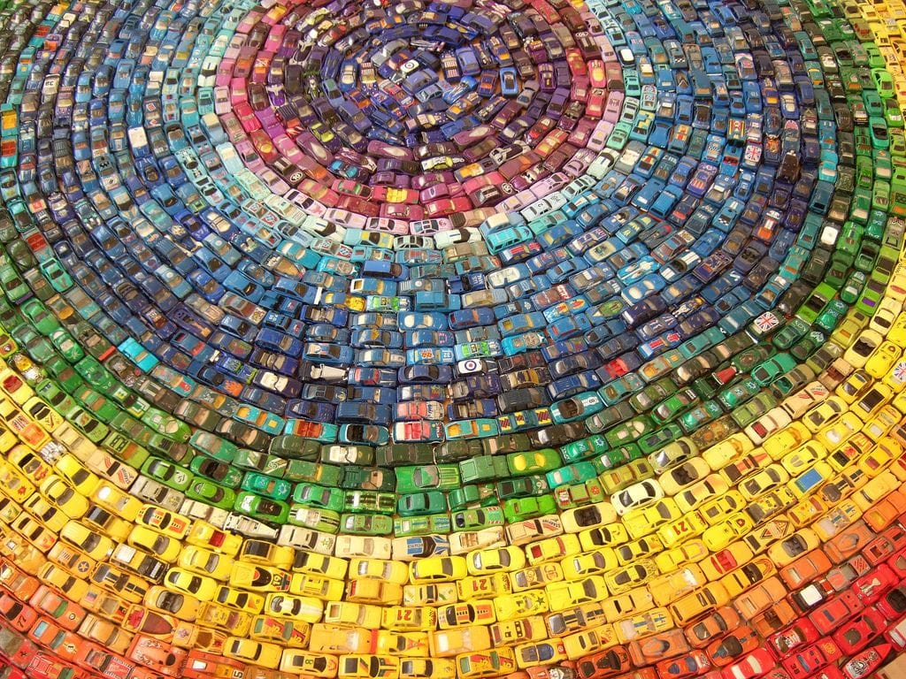 Artwork Title: Car Atlas Rainbow