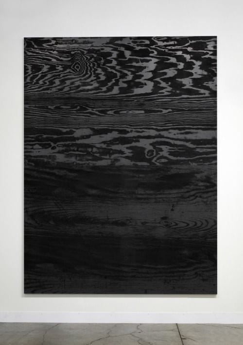 Artwork Title: Untitled - Graphite on aluminum panel
