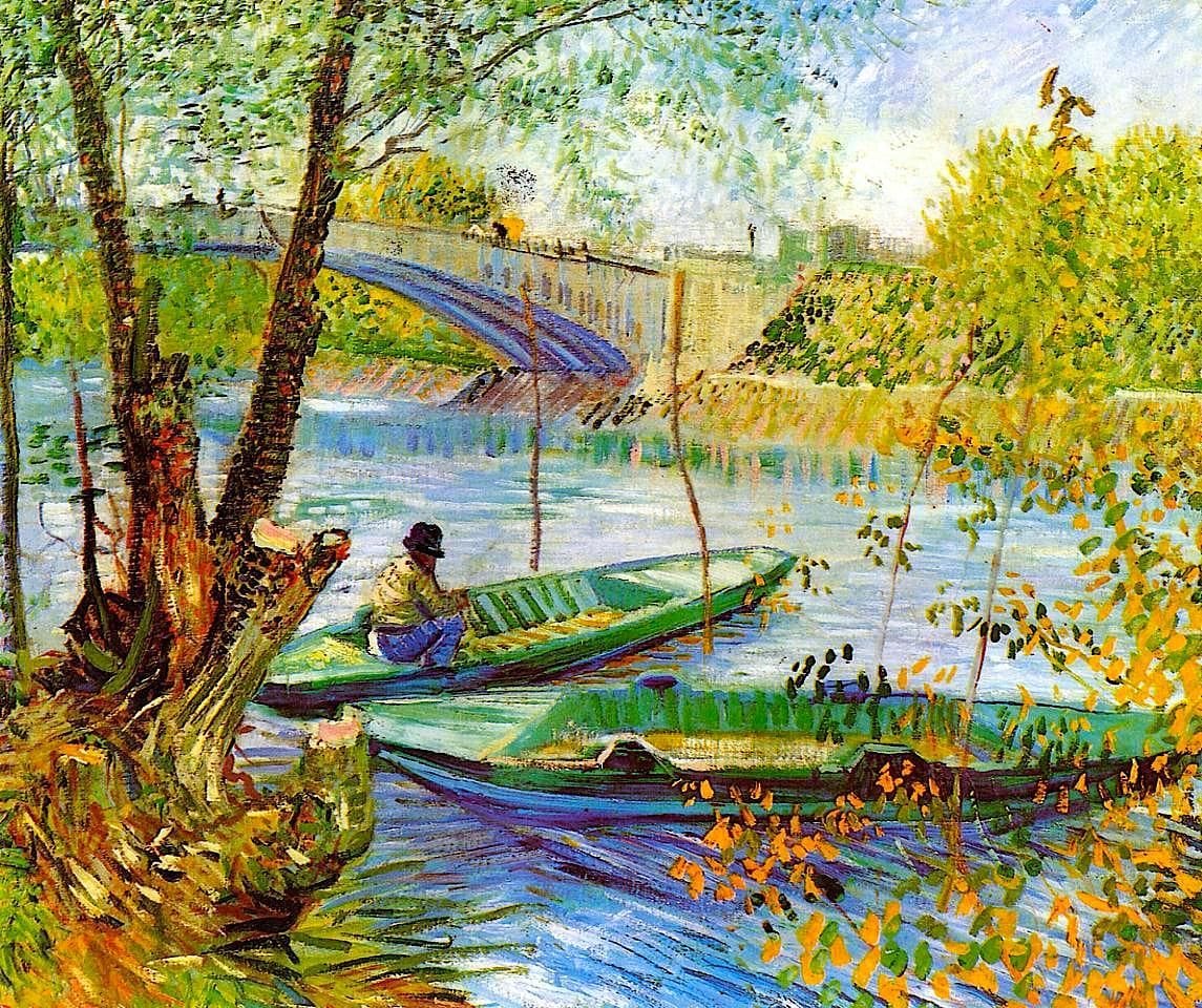 Artwork Title: Fishing in Spring, the Pont de Clichy (Asnières)