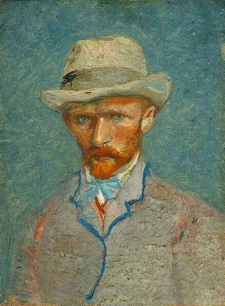 Artwork Title: Self Portrait with Gray Felt Hat