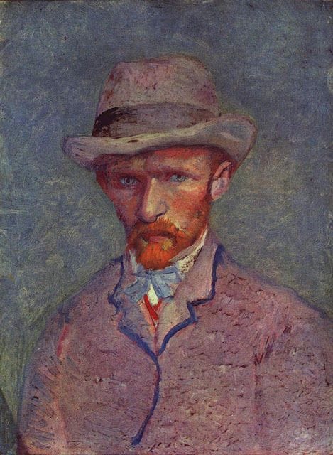 Artwork Title: Self Portrait with Gray Felt Hat