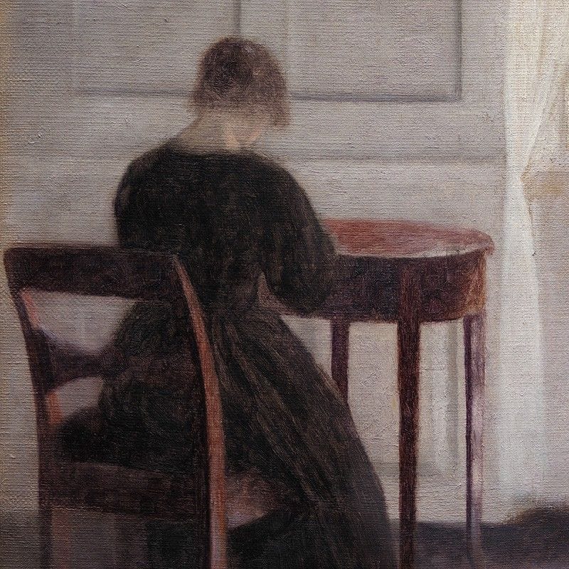Artwork Title: Interior from Strandgade with Sunlight on the Floor
