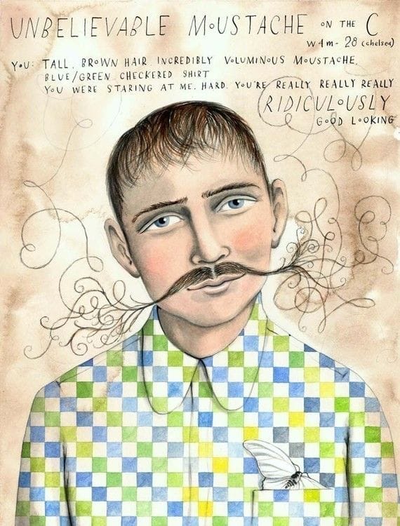 Artwork Title: Unbelievable Moustache On The C