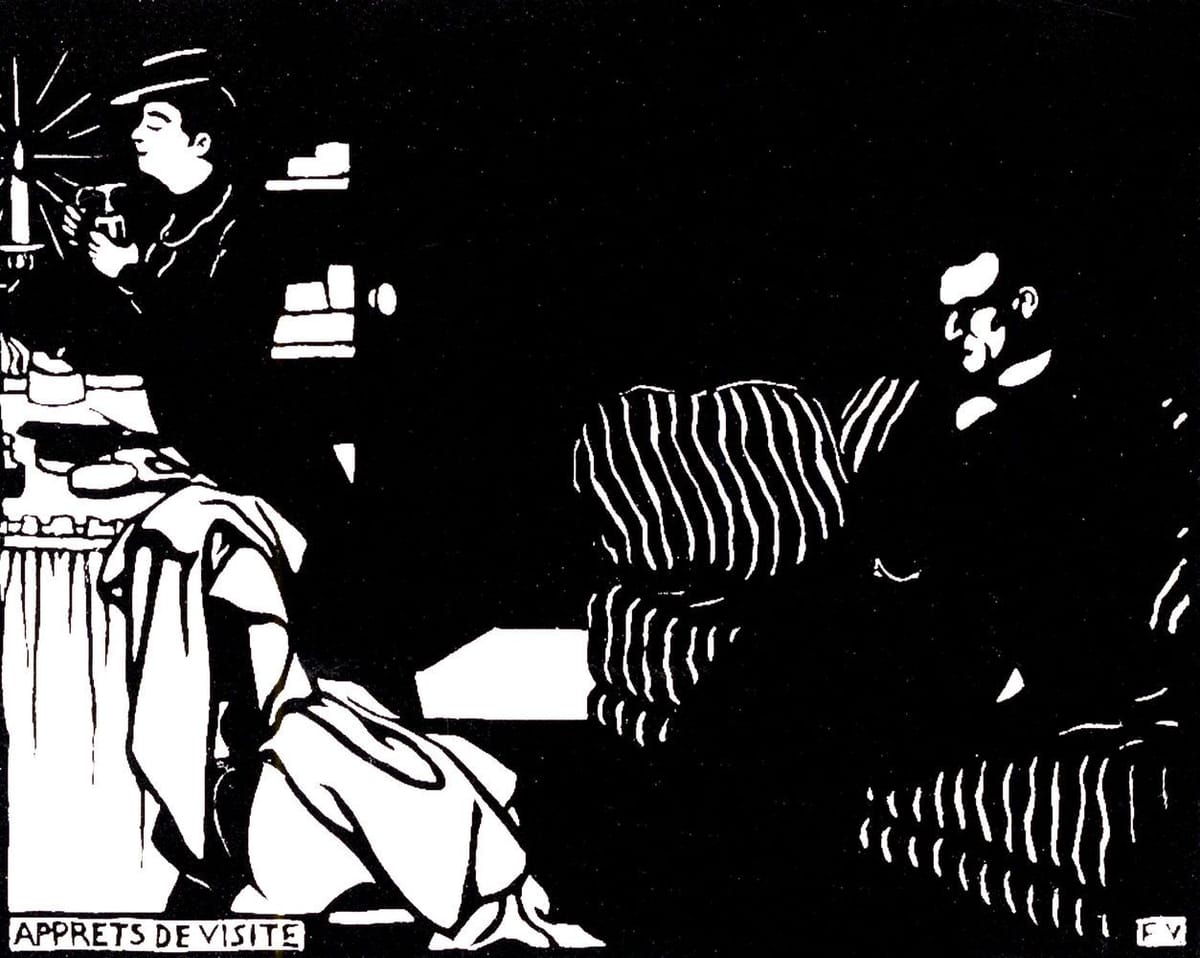 Artwork Title: Intimités - Apprets de visite (Intimacies - Finish of the Visit)