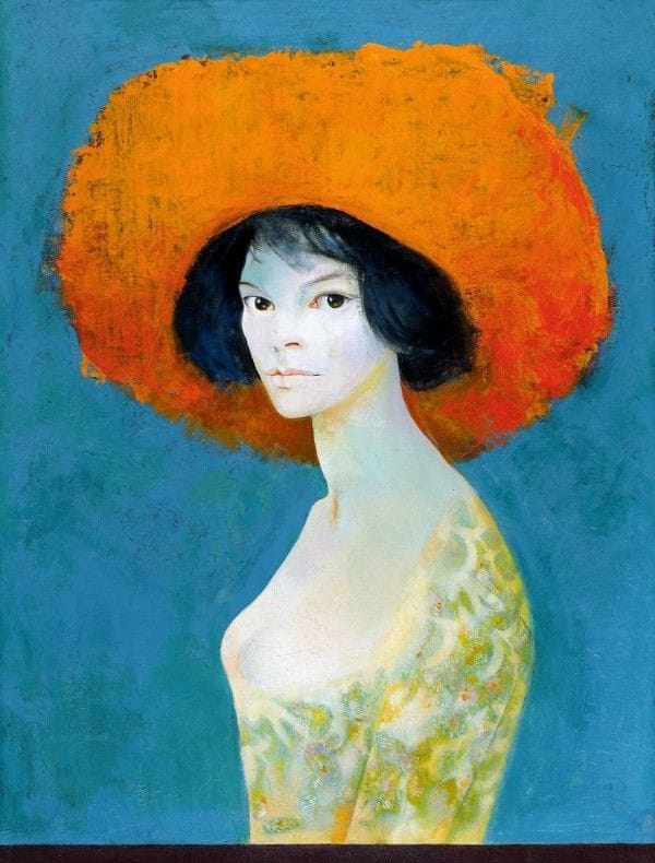 Artwork Title: Self Portrait With Red Hat